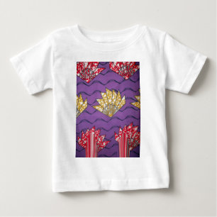 Abstract African Art: Purple Passion Waves Baby T-Shirt