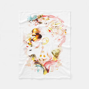 Abstract African Excellence Melanin Black History Fleece Blanket