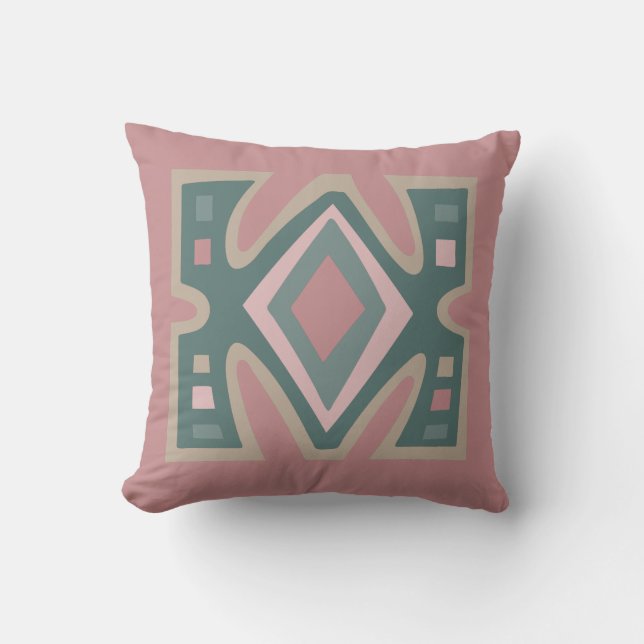 Abstract African geometric tribal pattern Cushion (Front)