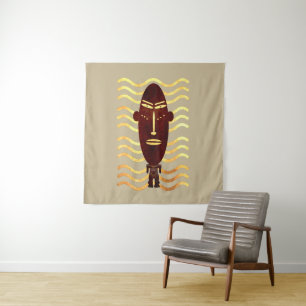 Abstract African indigenous art Tapestry