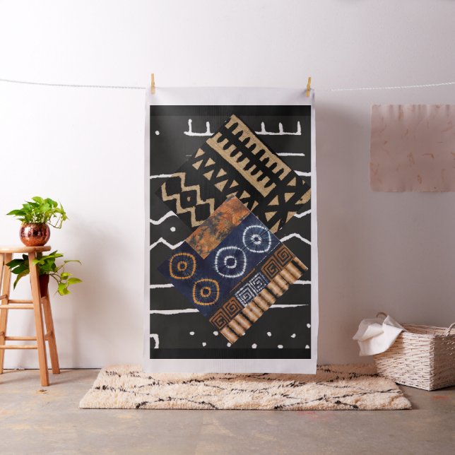 Abstract, African Jungle Tribal Mud Cloth (In Situ)