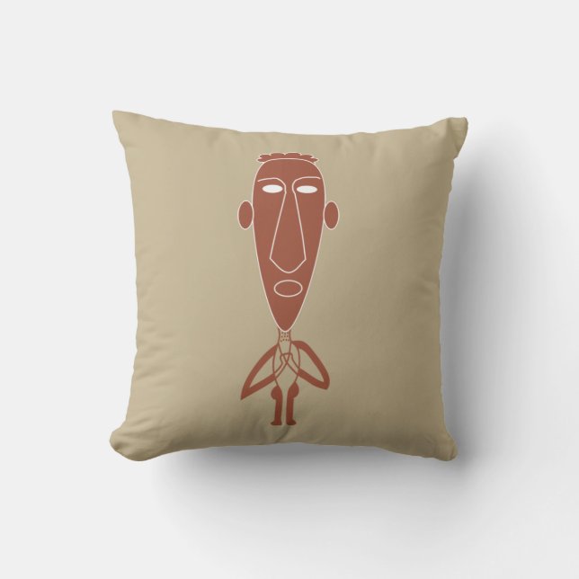 Abstract African modern art Cushion (Front)