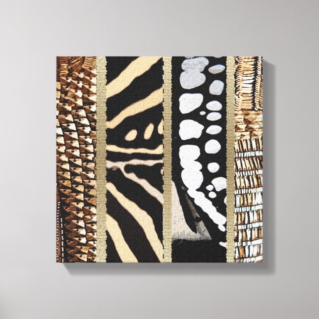 Abstract African Pattern Canvas Print (Front)