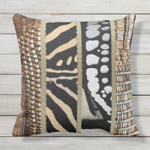 Abstract African Pattern Design Outdoor Cushion