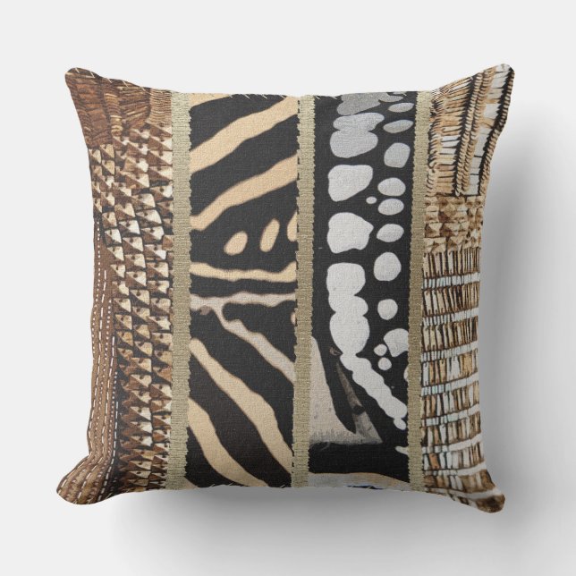 Abstract African Pattern Design Outdoor Cushion (Front)
