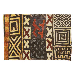 Abstract African Style Mud Cloth Design  Pillowcase