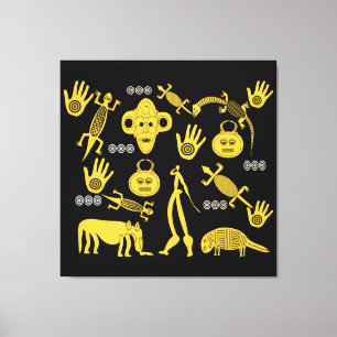 Abstract African tribal art Canvas Print