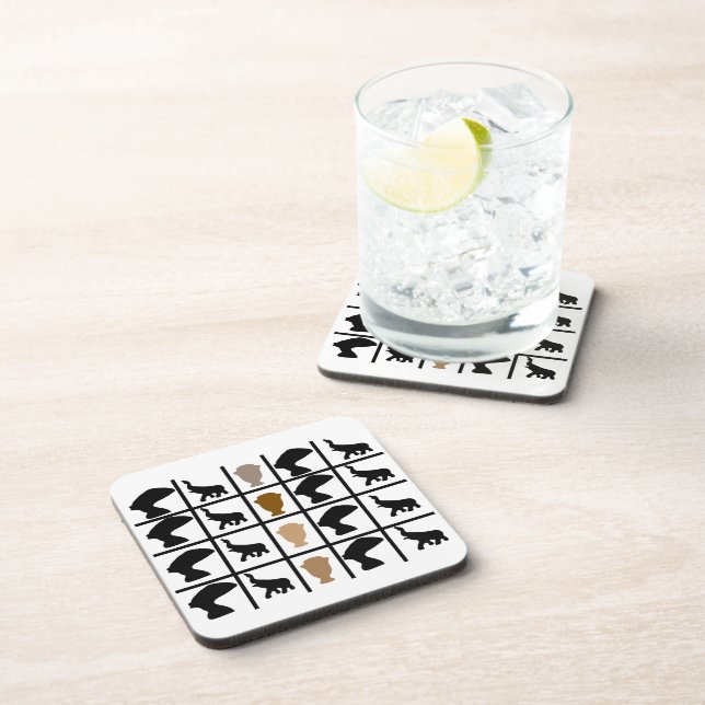 Abstract african tribal art coaster (Right Side)