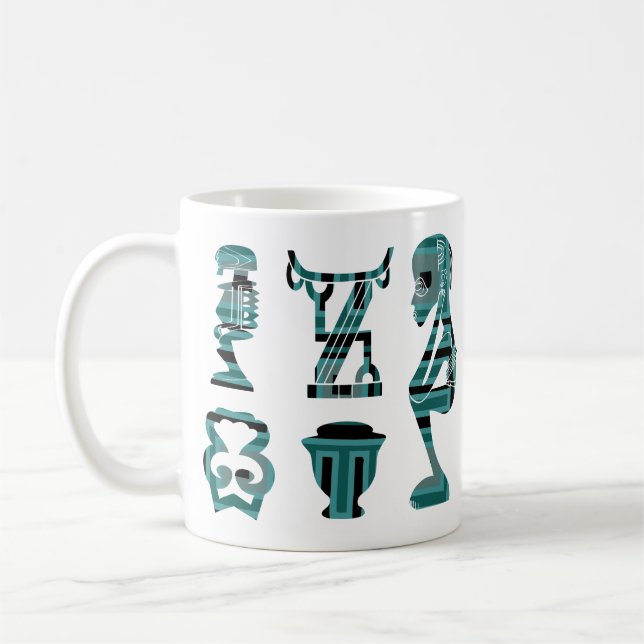 Abstract african tribal art coffee mug (Left)