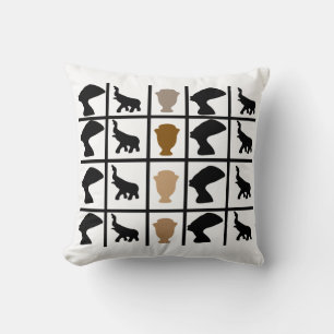 Abstract african tribal art cushion