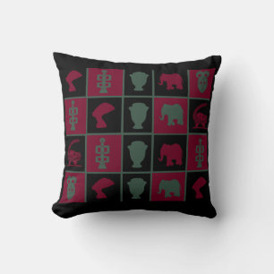 Abstract african tribal art cushion