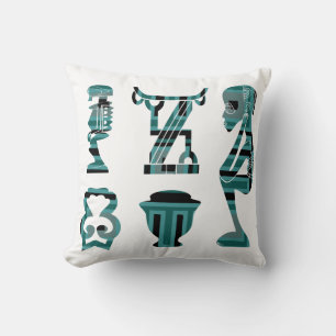 Abstract african tribal art cushion