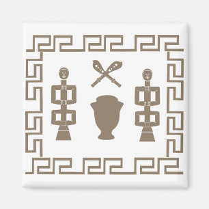 Abstract african tribal art magnet