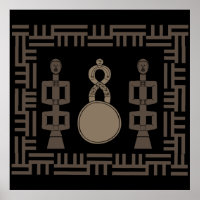 Abstract African tribal art