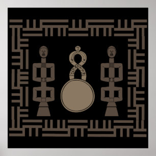 Abstract African tribal art Poster