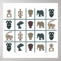 Abstract african tribal art