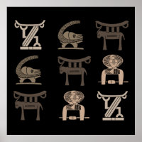 Abstract African tribal art