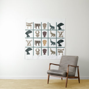Abstract African tribal art Tapestry