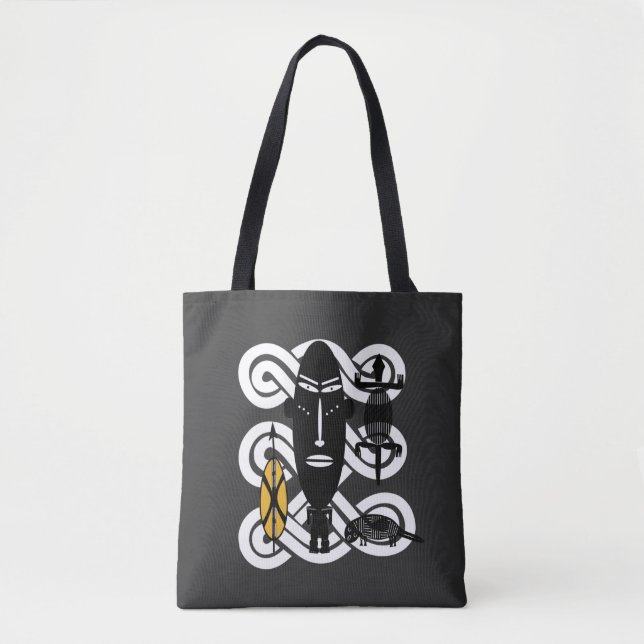 Abstract african tribal art tote bag (Front)