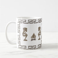 Abstract African tribal ritual scene art