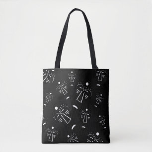 Abstract African Tribal tattoo face art Tote Bag