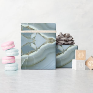Abstract Agate Marble Swirl Wrapping Paper