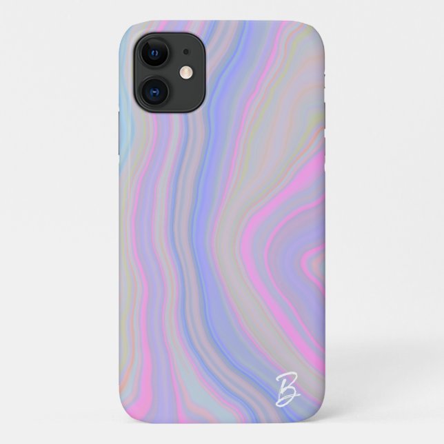 Abstract Agate Personalised Phone Case (Back)