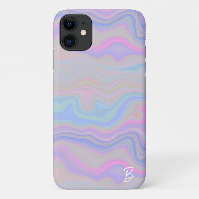 Abstract Agate Personalised Phone Case (Back)