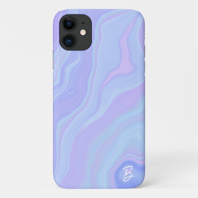 Abstract Agate Personalised Phone Case (Back)