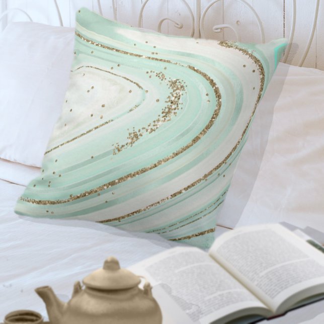 Abstract Agate V2 Mint ID827 Cushion (Creator Uploaded)