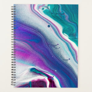 Abstract Agate Watercolor Pattern Planner