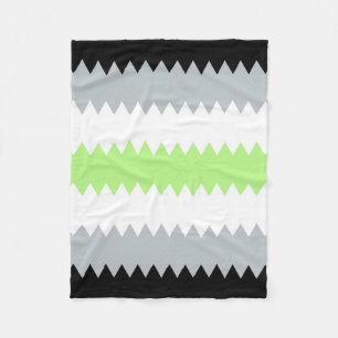 Abstract Agender Pride Flag      Fleece Blanket