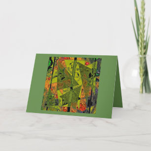 "Abstract Ala Mode" Folded Blank Greeting Card