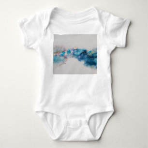 Abstract Alcohol Ink Art Background Baby Bodysuit