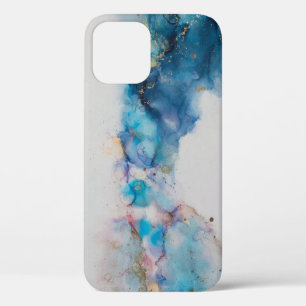 Abstract Alcohol Ink Art Background iPhone 12 Case
