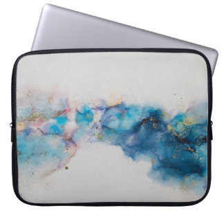 Abstract Alcohol Ink Art Background Laptop Sleeve