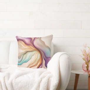 Abstract Alcohol Ink Arty Cushion