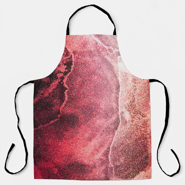 Abstract Alcohol Ink Painting Modern Art Backgroun Apron (Front)