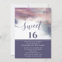 Abstract alcohol ink rose gold modern script