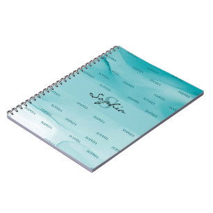 Abstract Alcohol Ink Texture Notebook