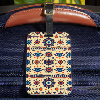 Abstract All-Seeing Eye Magical Pattern  Luggage Tag