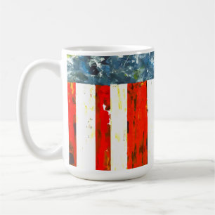 Abstract American Flag  Coffee Mug