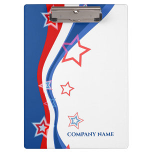 Abstract American flag design Clipboard