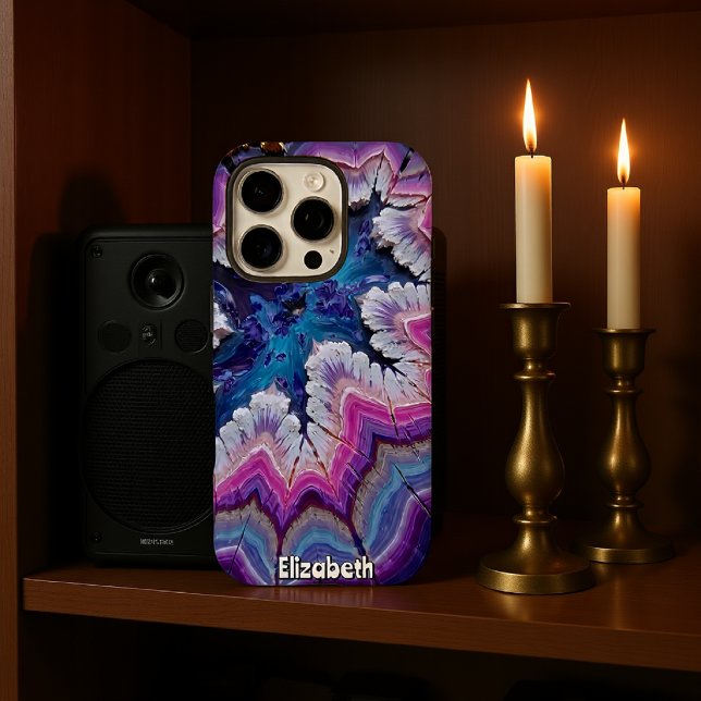 Abstract Amethyst and Gold Veins Case-Mate iPhone Case (Creator Uploaded)