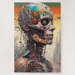 Abstract Anatomical Cyborg Jigsaw Puzzle