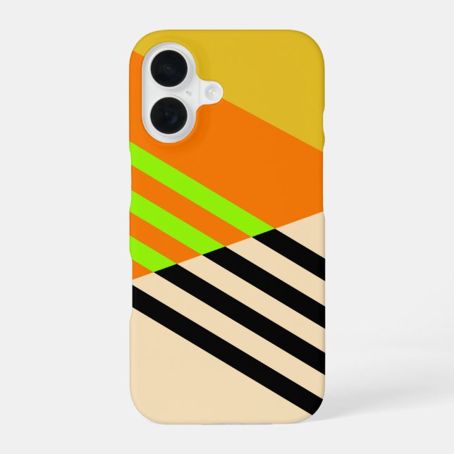 Abstract and Colorful iPhone 16 Case (Back)
