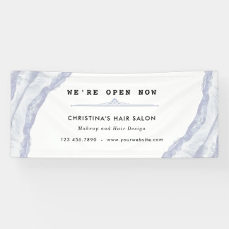 Abstract and Minimalist Blue Watercolor Banner