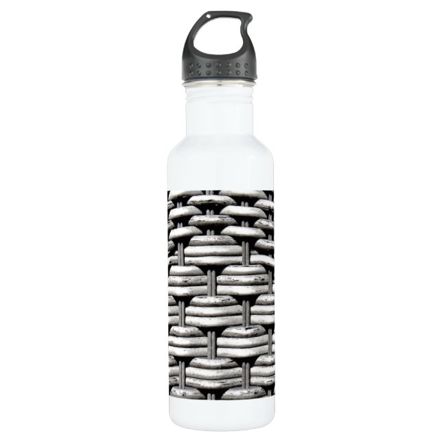 Abstract and Stylish Grey Pattern  710 Ml Water Bottle (Front)