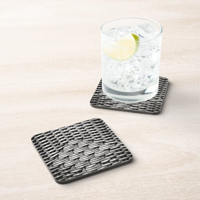 Abstract and Stylish Grey Pattern  Coaster (Right Side)