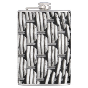 Abstract and Stylish Grey Pattern  Hip Flask